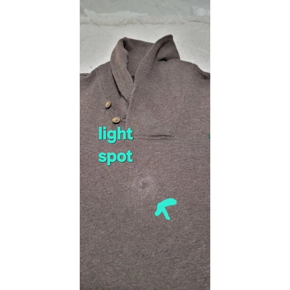 Polo Ralph Lauren Mens Brown Shawl Neck Sweater Elbow Patch Long Sleeve Size‎ XL